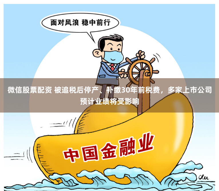 微信股票配资 被追税后停产、补缴30年前税费，多家上市公司预计业绩将受影响