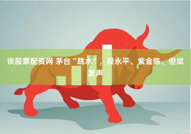 谈股票配资网 茅台“跳水”，段永平、紫金陈、但斌发声